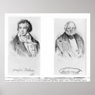 Affiche Ludwig van Beethoven et Francois-Antoine Habeneck