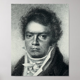 Affiche Ludwig Van Beethoven Portrait