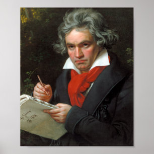 Affiche Ludwig van Beethoven Portrait