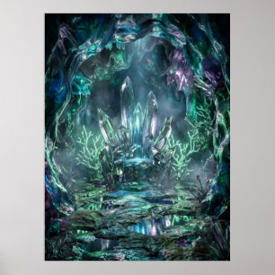 Affiche Lueur de la caverne du trône de cristal