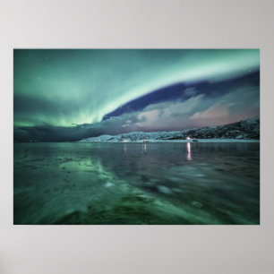 Affiche Lueurs boréales Norvège