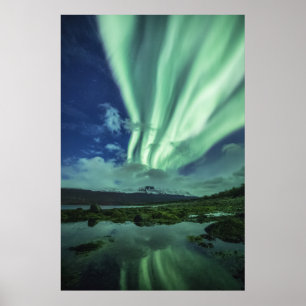 Affiche Lueurs boréales Norvège
