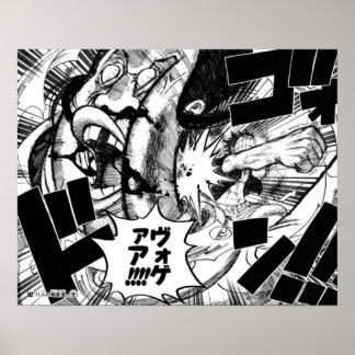 Affiche Luffy Punches Dragon Céleste Une pièce