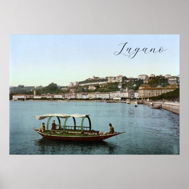 Affiche Lugano, Suisse (Devant)