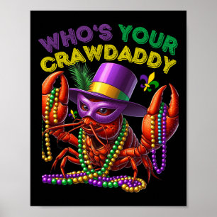 Affiche Lui Déchirer Votre Crawdaddy Crawfish Jester perle
