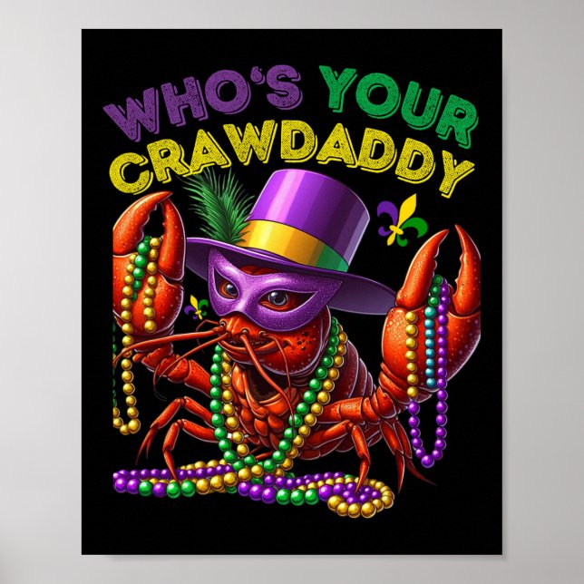 Affiche Lui Déchirer Votre Crawdaddy Crawfish Jester perle (Devant)