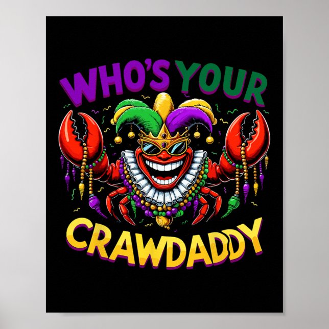 Affiche Lui Déchirer Votre Crawdaddy Crawfish Jester perle (Devant)