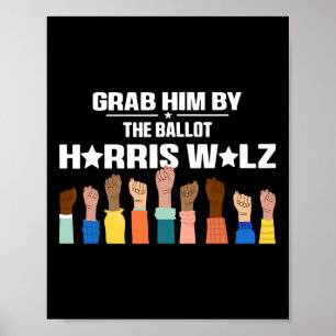 Affiche Lui Par Le Ballot Kamala 2024 Funny Harris Électio