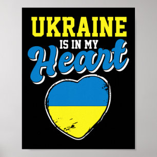 Affiche L'Ukraine est dans mon cœur Fière voyageuse ukrain