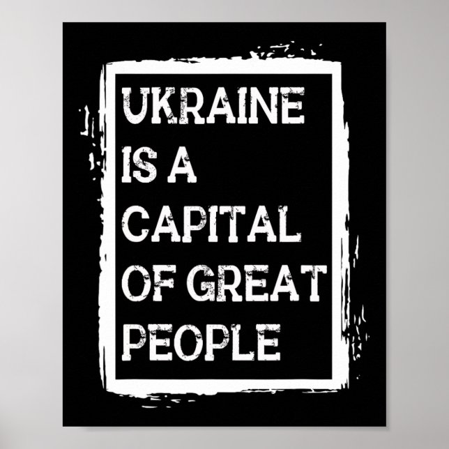 Affiche L'Ukraine est la capitale d'un grand peuple de che (Devant)
