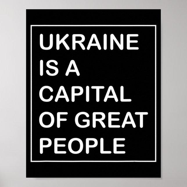 Affiche L'Ukraine est une capitale du grand Peuple Ukraine (Devant)