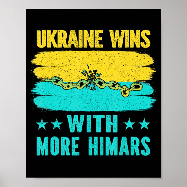 Affiche L'Ukraine gagne avec plus d'Himars (Devant)