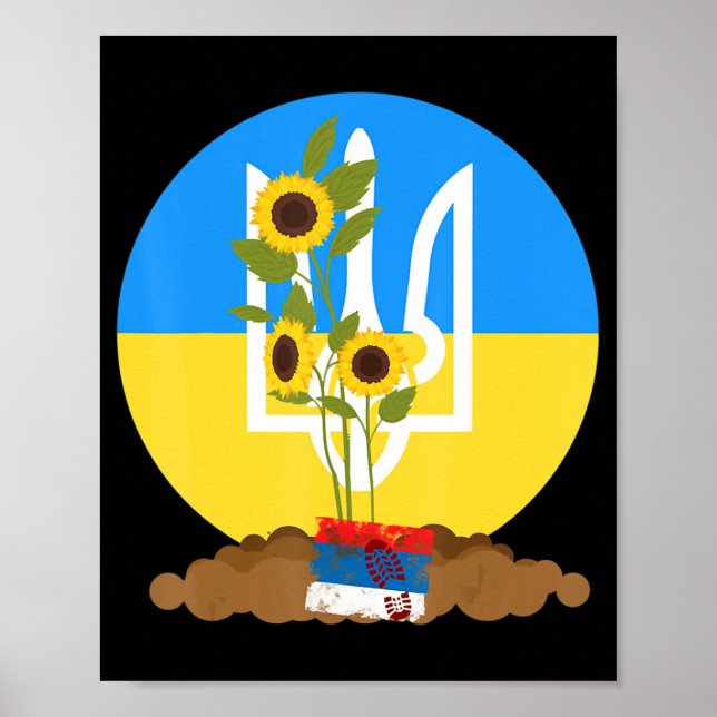 Affiche L'Ukraine Soutient Les Graines De Tournesol Avec L (Devant)