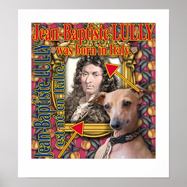 Affiche LULLY est né en Italie. (Devant)