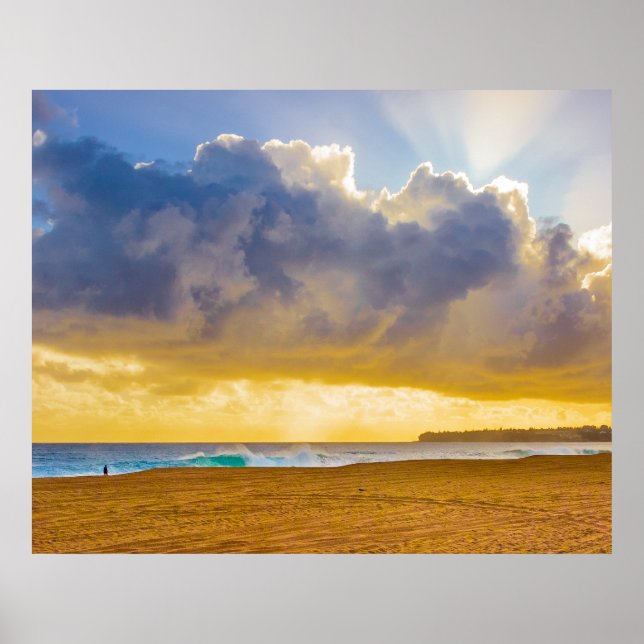 Affiche Lumahai Beach, Kauai, Hawaii (Devant)