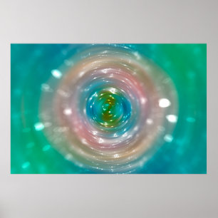 Affiche Lumière Bokeh, lumières taches floues chatoyantes