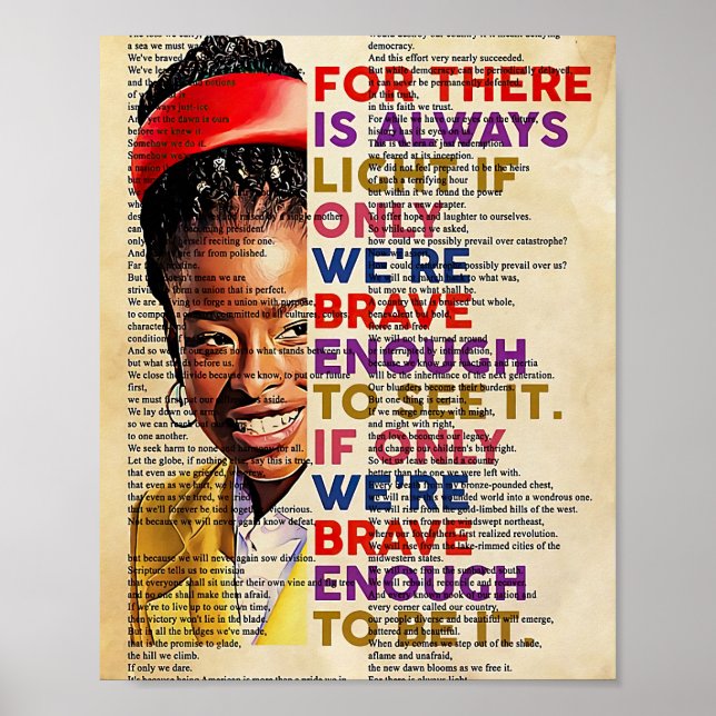 Affiche Lumière d'Amanda Gorman (Devant)