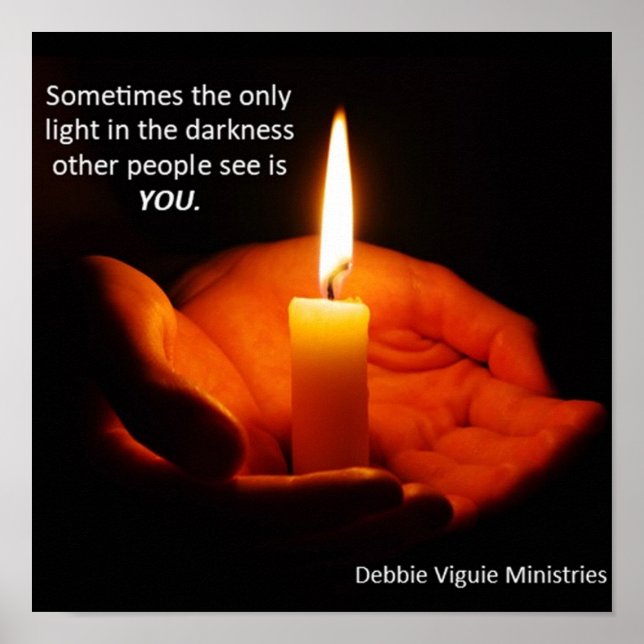 Affiche Lumière dans l'obscurité Imprimer (Devant)