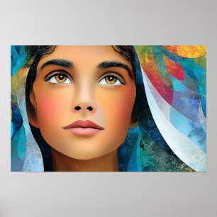 Affiche Lumière de grâce La Bienheureuse Vierge Marie