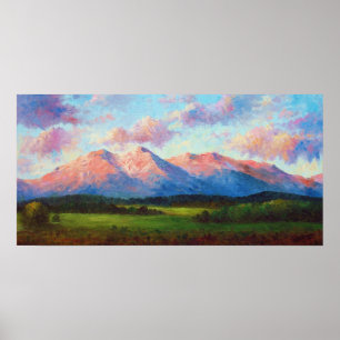 Affiche "Lumière du matin sur le mont Shavano" Imprimer