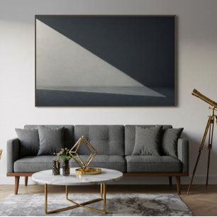 Affiche Lumière et ombre de mur en béton minimaliste Photo