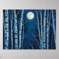 Lumière Éthérée de l'Hiver : Pleine Lune Illuminan
