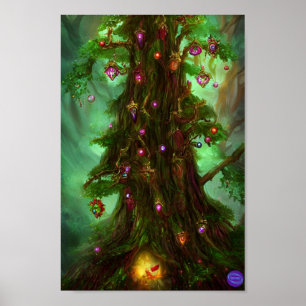 AFFICHE LUMIÈRE FORESTIÈRE MAGICKE