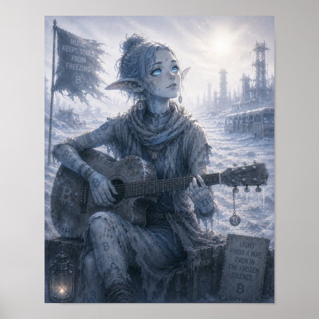 Affiche Lumière / Musicien / Désert de glace (Devant)
