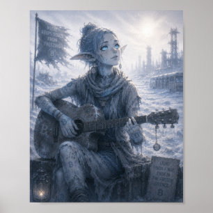 Affiche Lumière / Musicien / Désert de glace