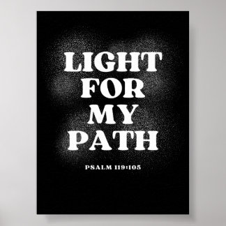 Affiche Lumière pour mon chemin – Psaume 119:105