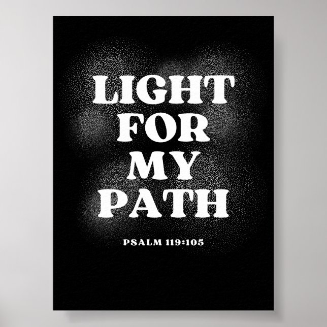 Affiche Lumière pour mon chemin – Psaume 119:105 (Devant)