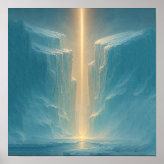Affiche Lumière sur le glacier