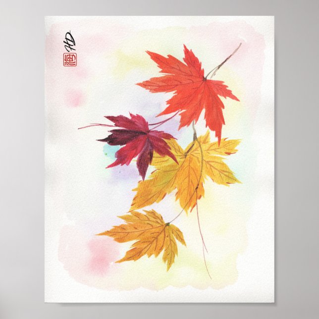 Affiche Lumière Tranquille de l'Automne (Devant)