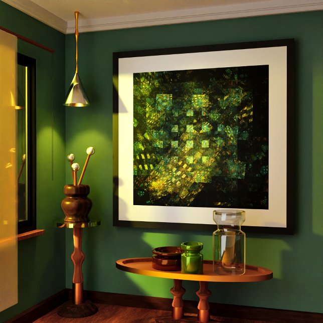 Affiche Lumières dans la ville Art Abstrait (Lights in the City Abstract Art Poster)