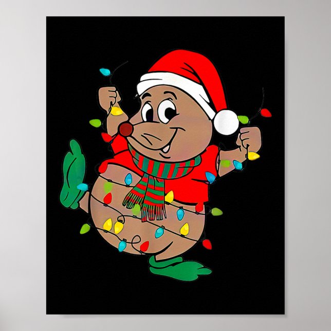 Affiche Lumières de Noël Gus de Père Noël (Devant)