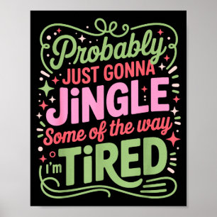 Affiche Lumières de Noël probablement juste tintinnabuler