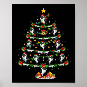 Affiche Lumières de sapin de Noël Orque Femmes Drôle Anima