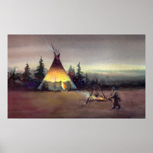 Affiche LUMIÈRES de TIPI par SHARON SHARPE