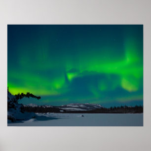 Affiche Lumières du nord (borealis de l'aurore)