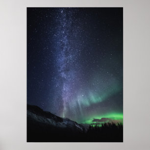 Affiche Lumières du nord de la voie lactée