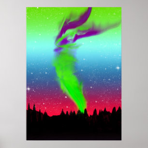 Affiche Lumières du nord - l'aurore Borealis