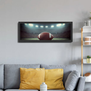 Affiche Lumières du stade de football nuit dramatique
