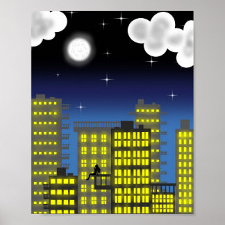 Affiche Lumières, Grande Ville (Poster)