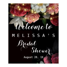 Lumières guirlandes florales rustiques burgundy po