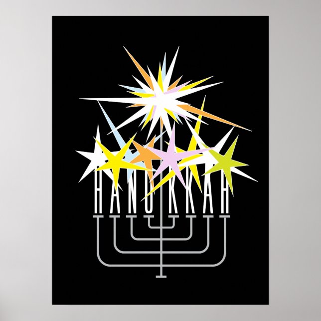 Affiche Lumières Hanoukka (Devant)