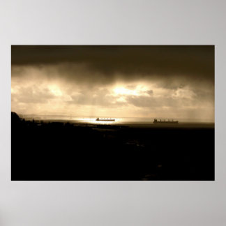 Affiche Lumières Sur La Rivière