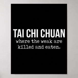 Affiche L'un de ces pratiquants de tai chi chuan, arts mar