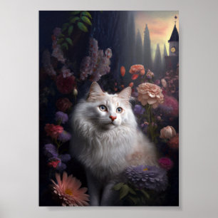 Affiche Luna l'affiche turque de chat Angora