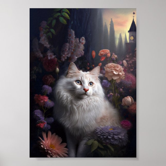Affiche Luna l'affiche turque de chat Angora (Devant)