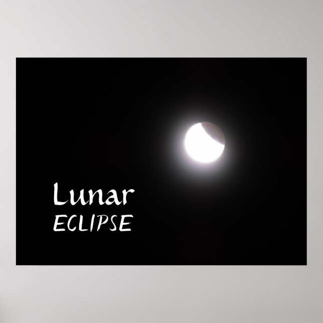 Affiche Lunaire Eclipse Moon Photo (Devant)